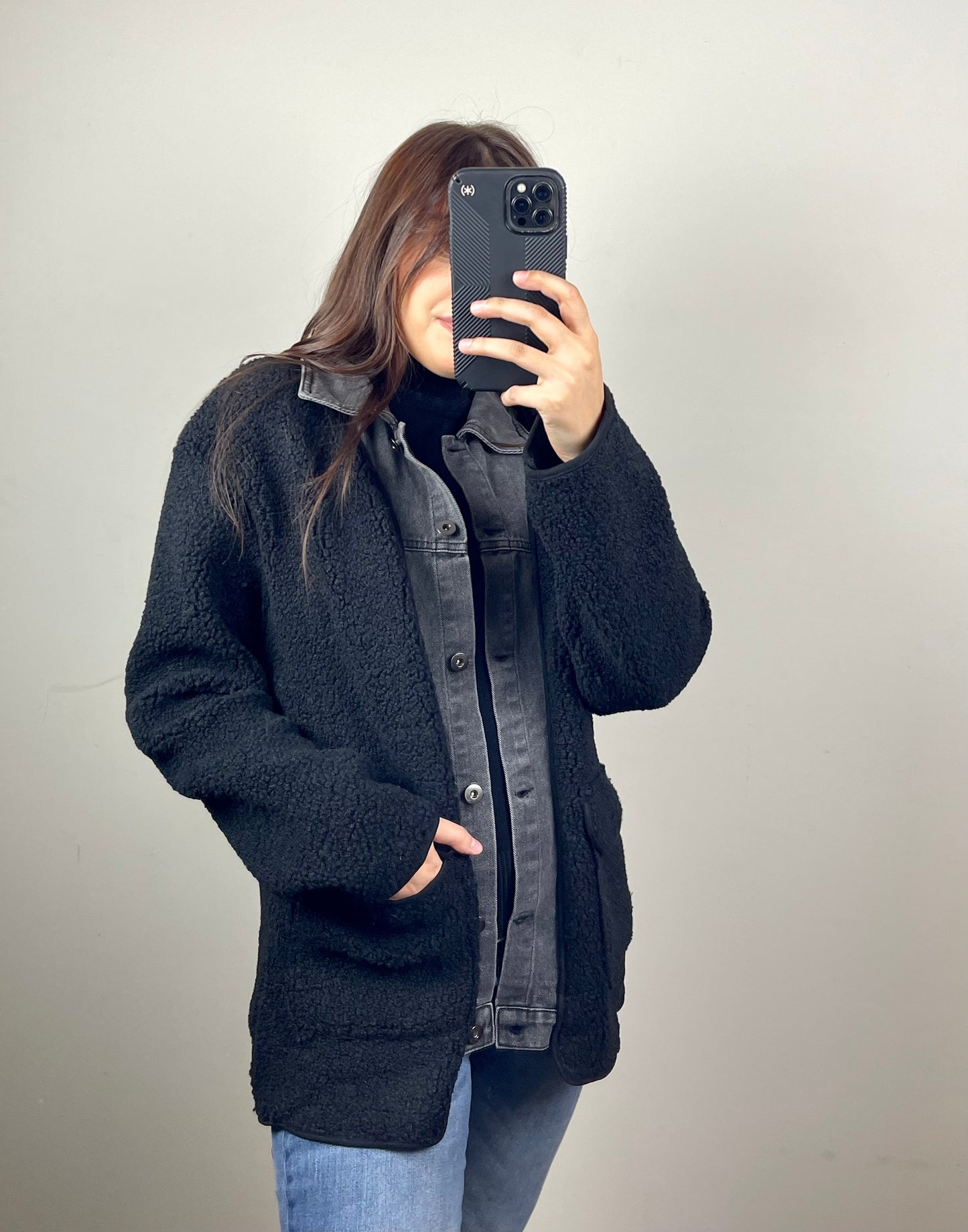 Denim & Fleece Shacket