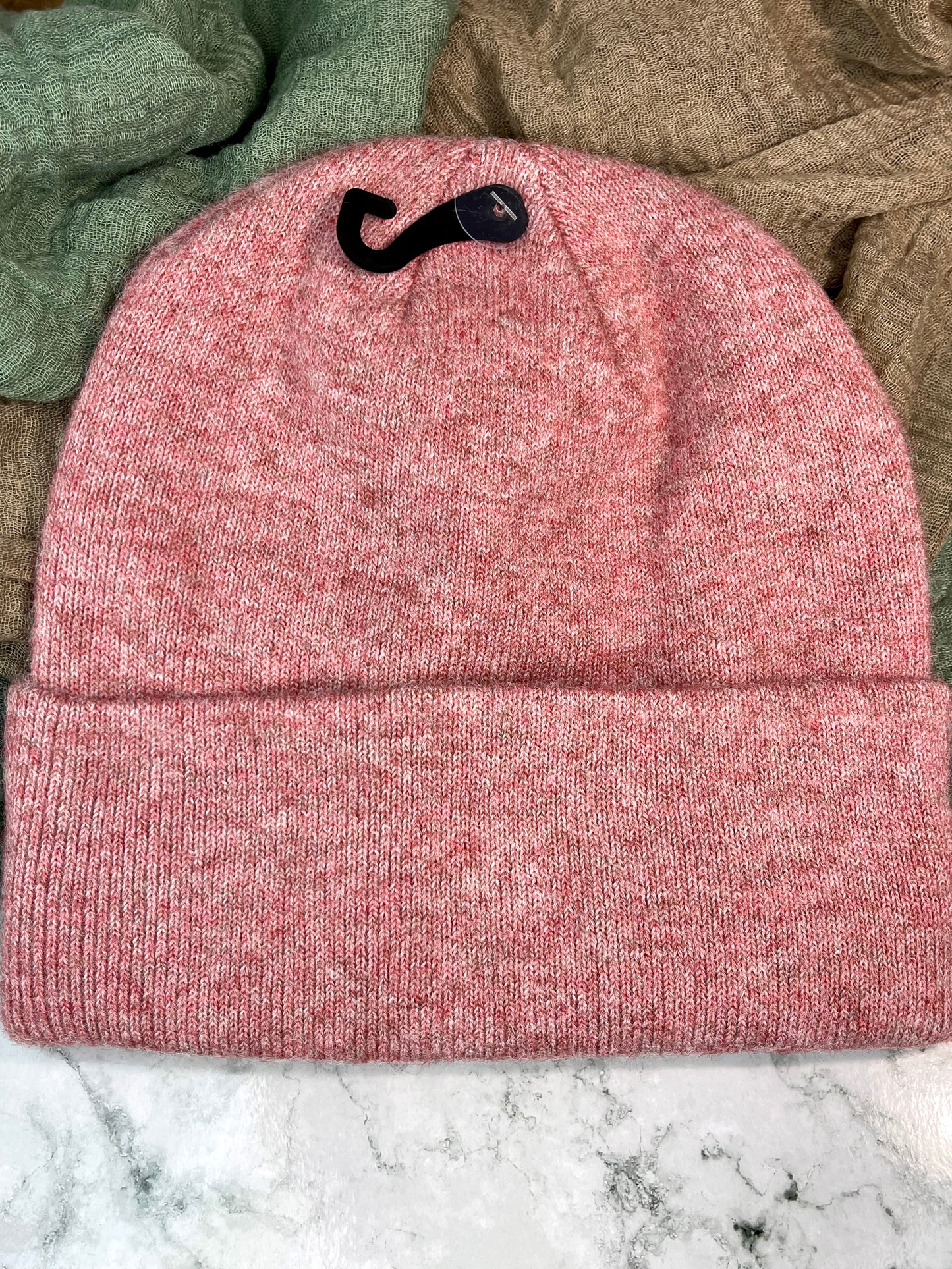 C.C Classic Heather Beanie- Berry