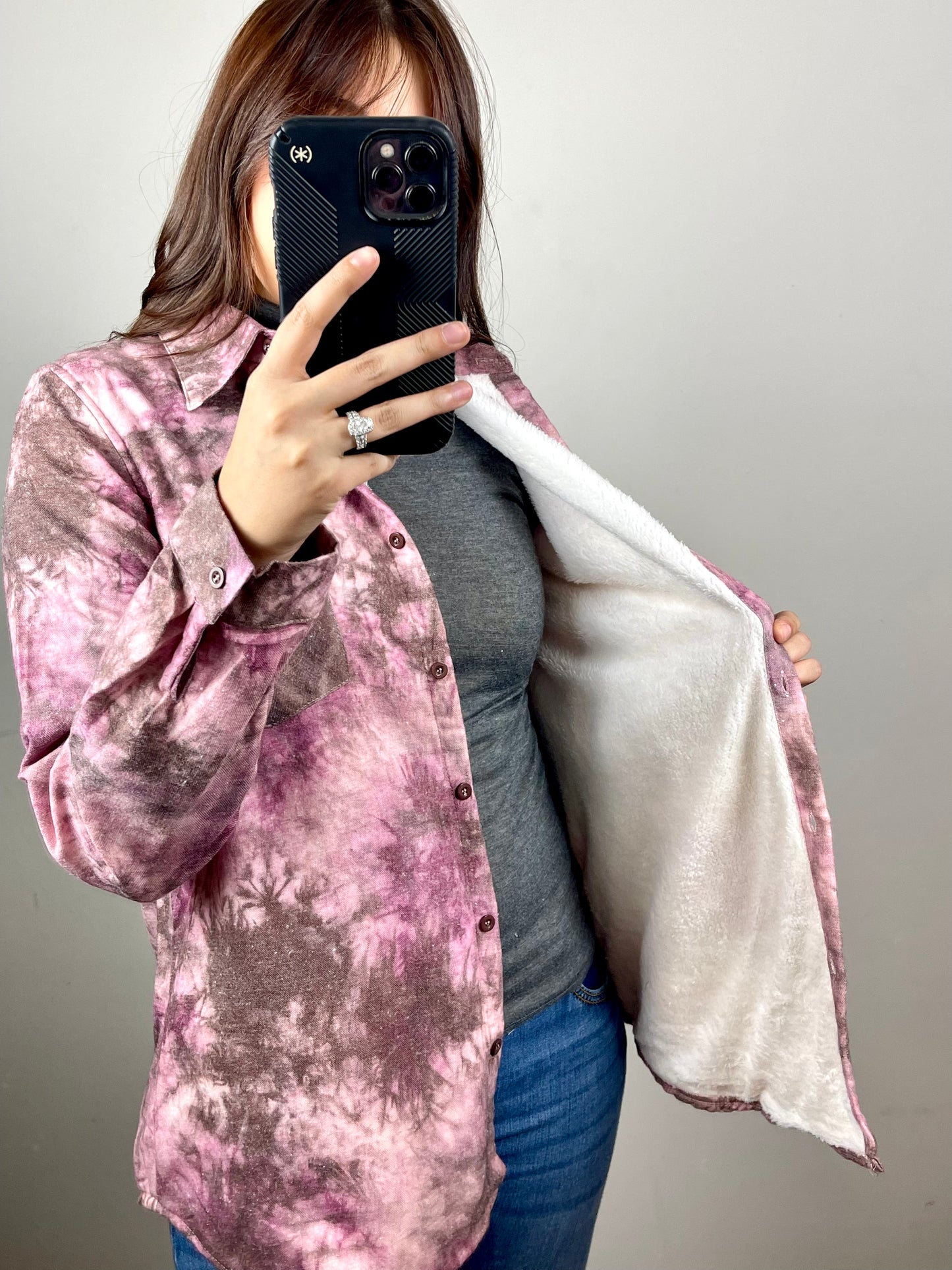 Wine Dye Shacket