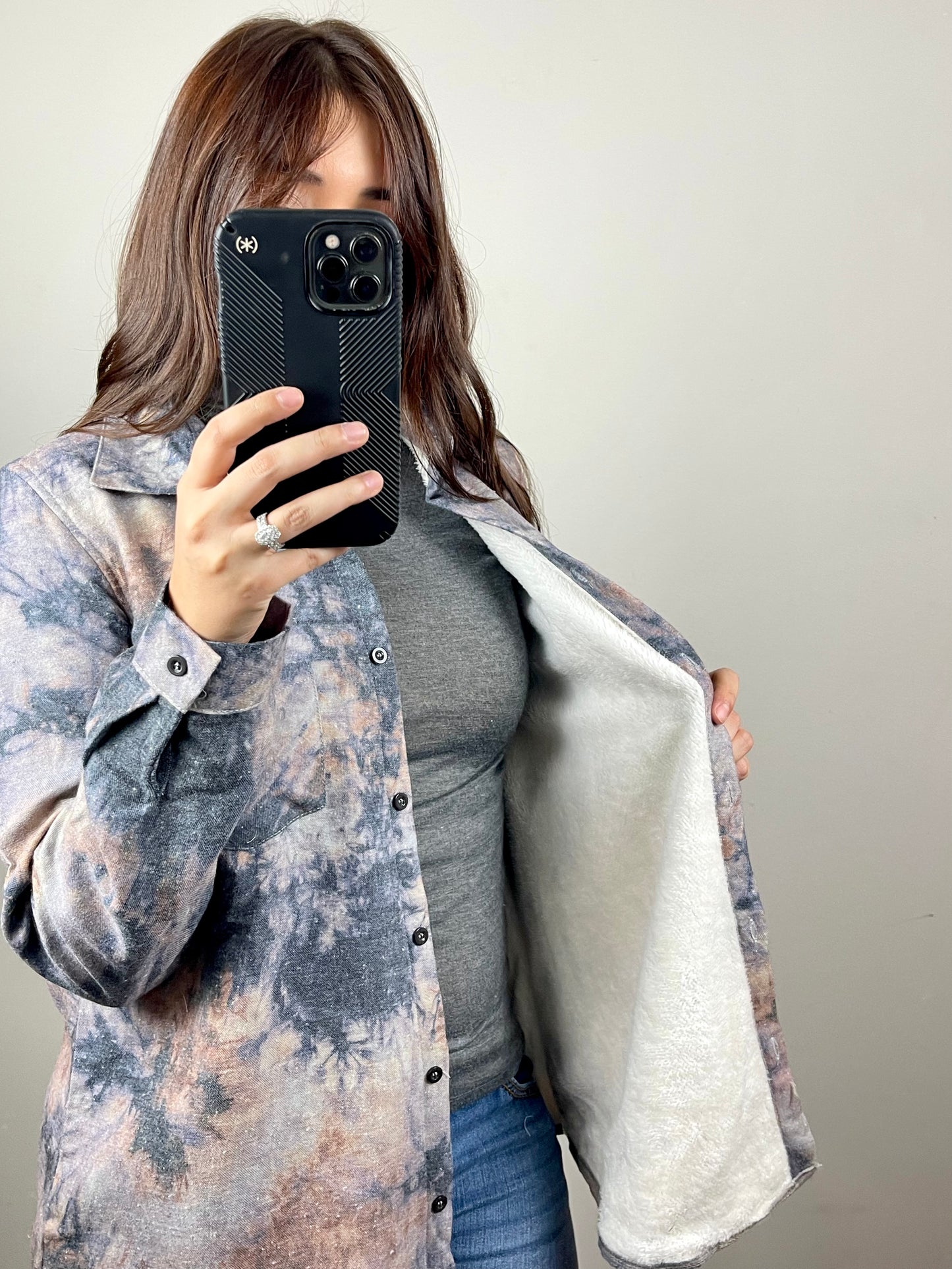 Navy Dye Shacket