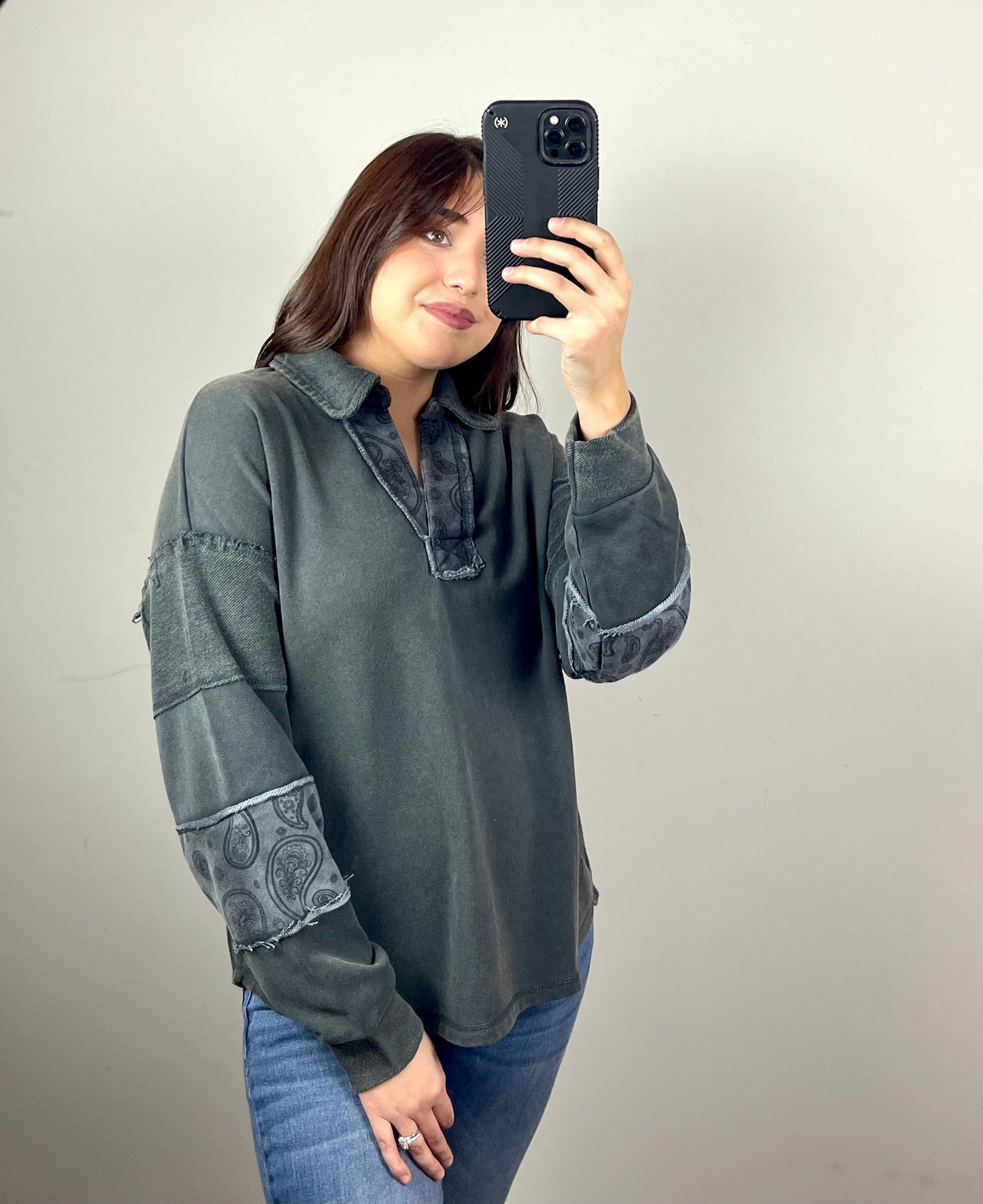 Paisley Accent Top