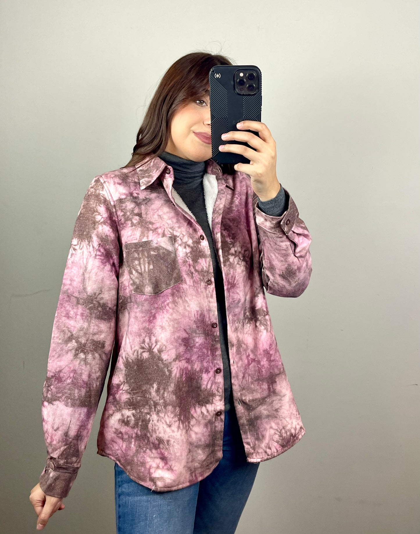 Wine Dye Shacket