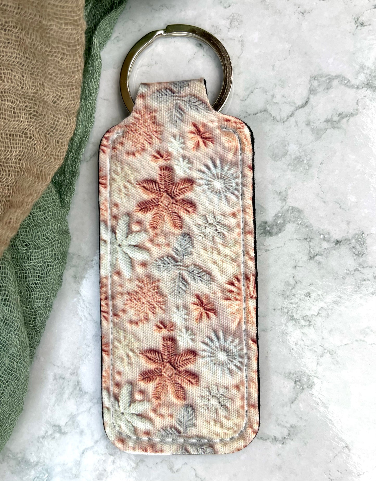 Snowflake Lip Care Keychain