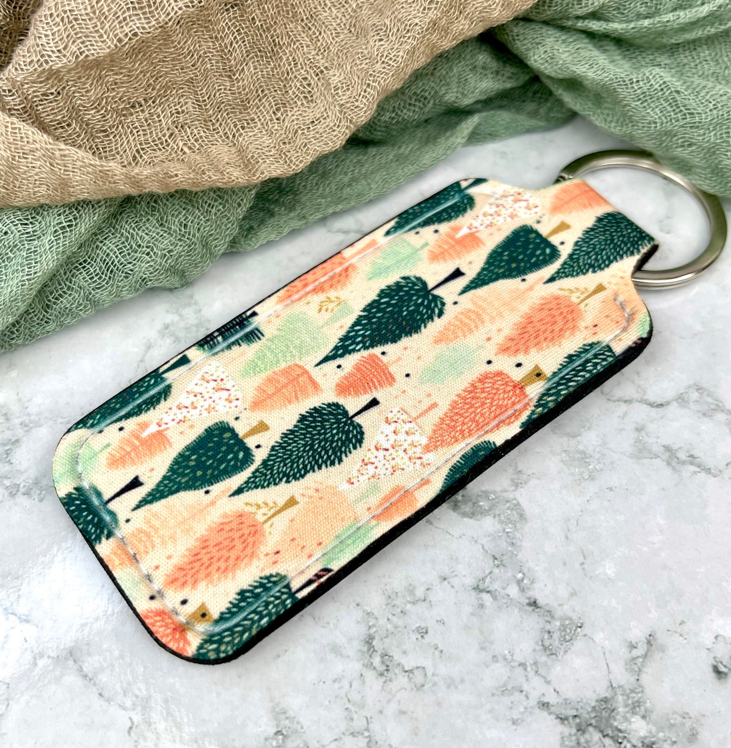 Trees Lip Care Keychain