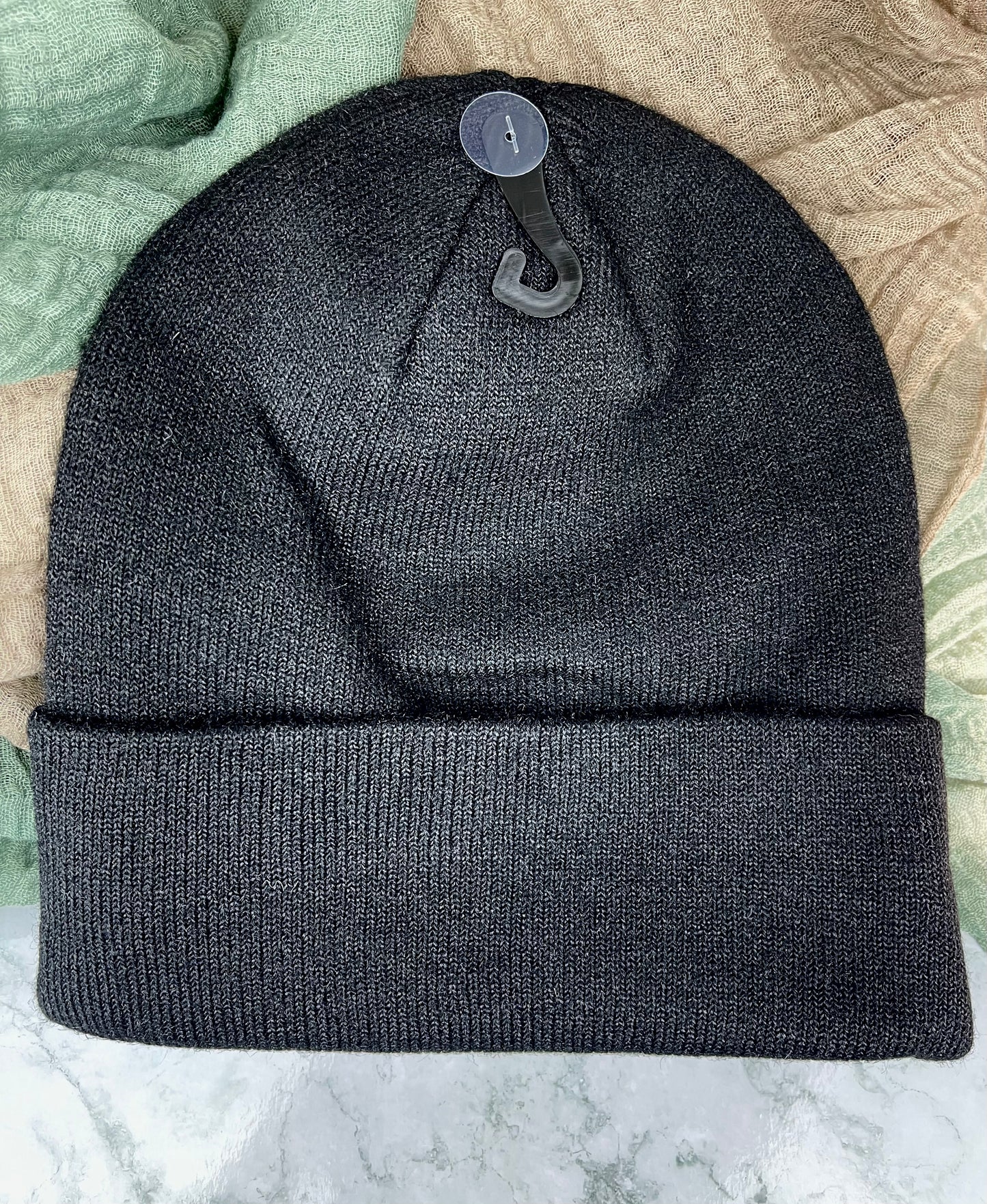 C.C Classic Heather Beanie- Black