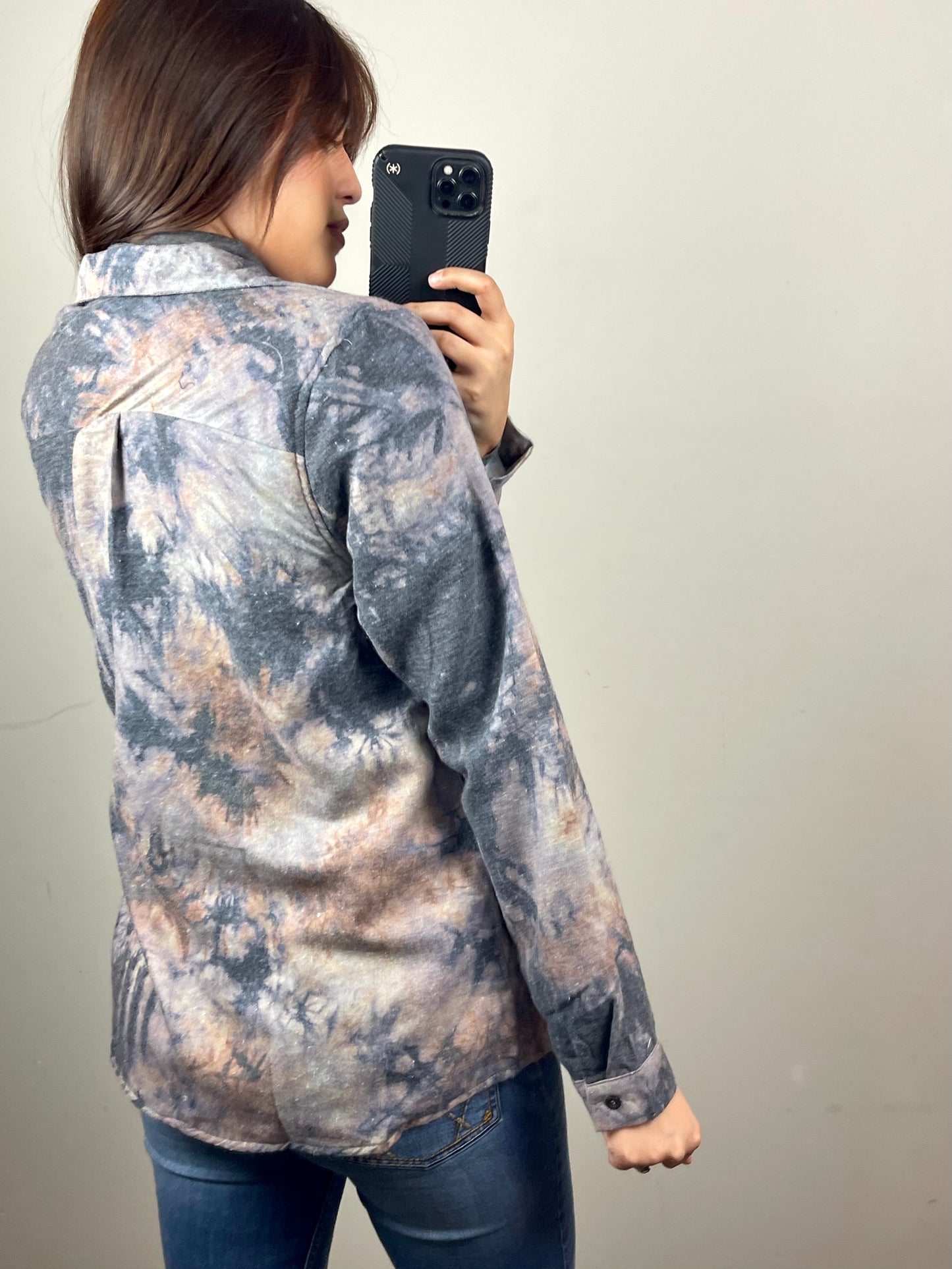 Navy Dye Shacket
