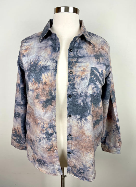 Plus Navy Dye Shacket