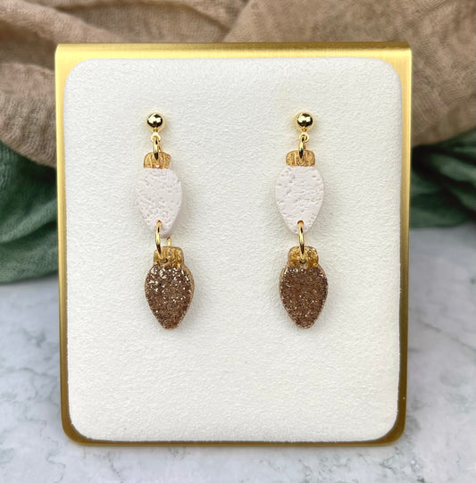 Sparkly Gold Lights Earrings