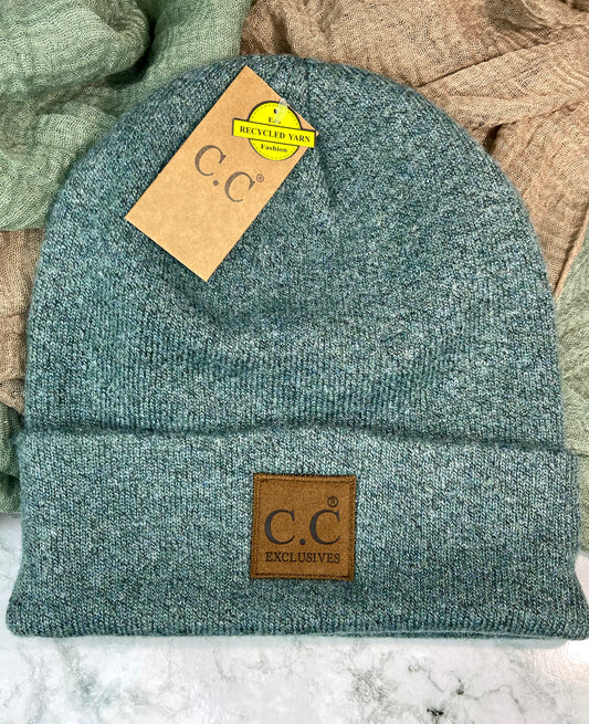 C.C Classic Heather Beanie- Forest