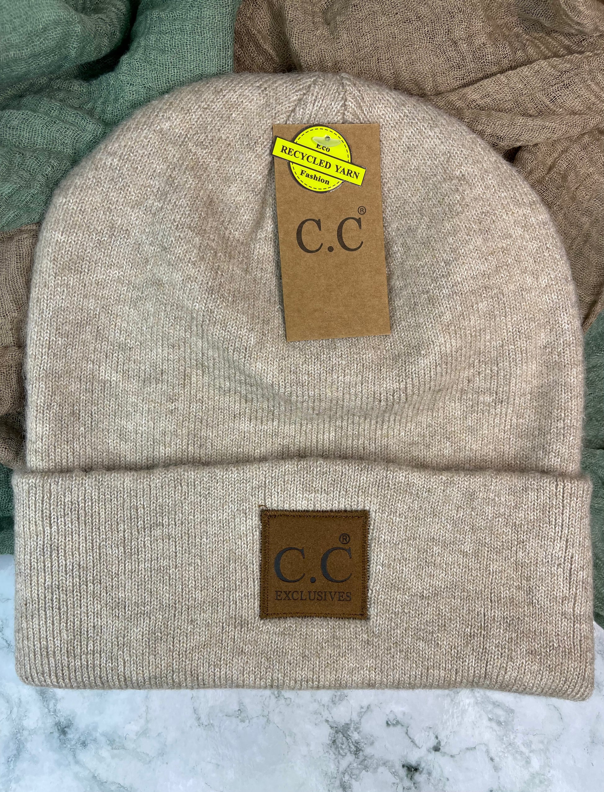 C.C Classic Heather Beanie- Beige – Leafy Lane Boutique