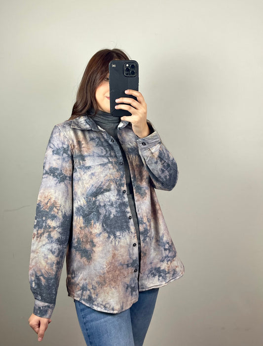Navy Dye Shacket