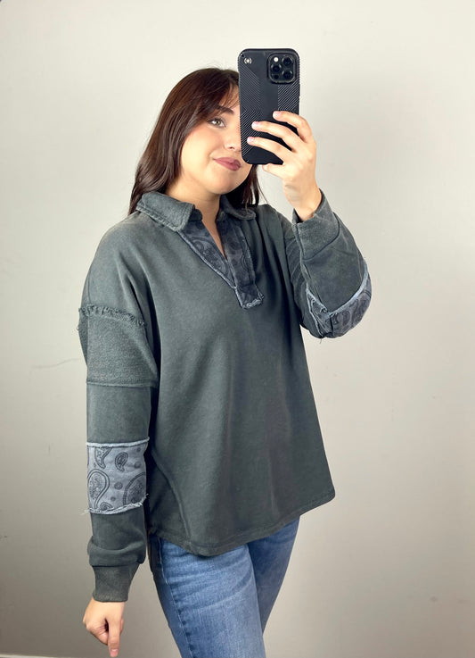 Paisley Accent Top