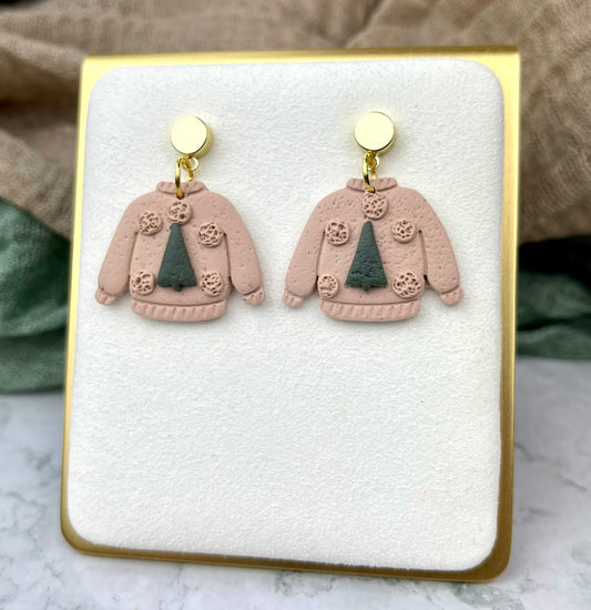 Blush Sweater Earrings