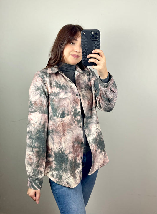 Olive Dye Shacket