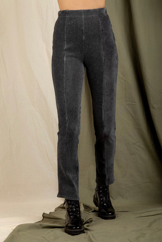 Charcoal Velvet Pants